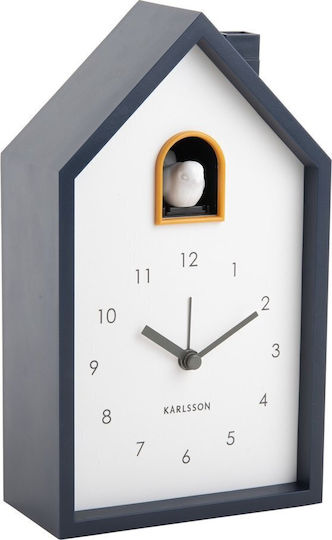 Karlsson Cuckoo Ρολόι Τοίχου Με Εκκρεμές Μαύρο 12x20cm