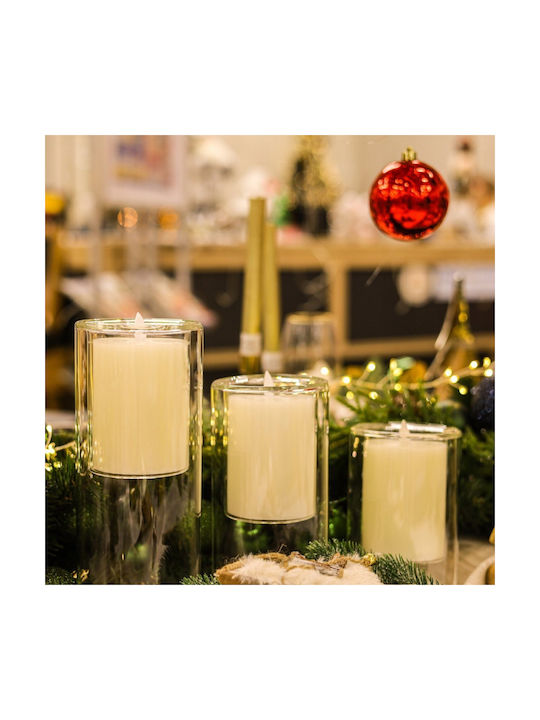 Home&Styling Collection Декоративна Лампа Свещ Бял