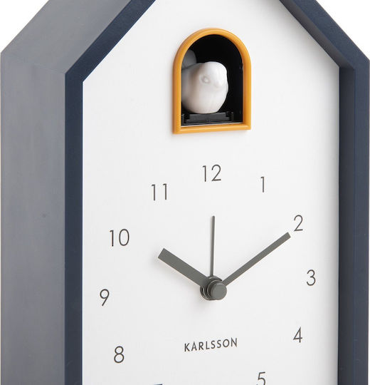 Karlsson Cuckoo Ρολόι Τοίχου Με Εκκρεμές Μαύρο 12x20cm