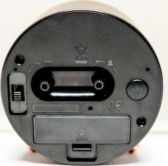 Technoline Analog Black Tabletop Clock Technoline Analog Black Tabletop Clock