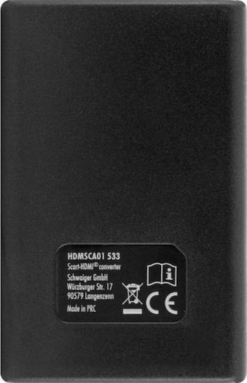 Schwaiger Μετατροπέας HDMI female σε Scart female (HDMSCA01533)