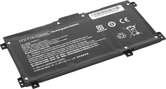 Mitsu Compatible Battery for HP Envy X360 15-BP BQ CN 17-AE BW CE with 3500mAh