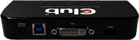 Club3D USB 3.0 female - DVI-I & HDMI female (CSV-2320HD) Converter USB-A female to DVI-I / HDMI female 1pcs