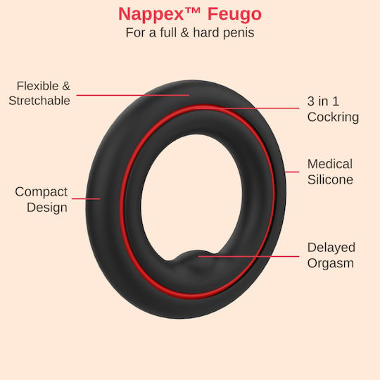 Cockring Nappex Fuego Premium Cockrings 10 Languages