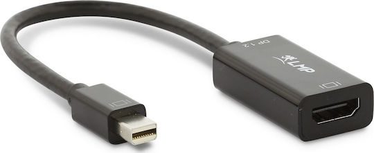 LMP Μετατροπέας mini DisplayPort male σε HDMI female 1τμχ LMP-MH-A-4K-B