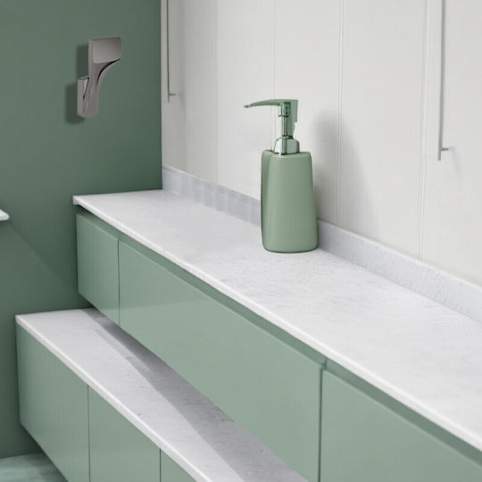 Inter Ceramic Schiene Badezimmer Einzel Wandmontage Schrauben Silber