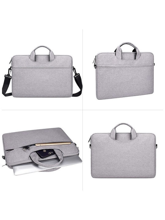 Devia Justyle Τσάντα Ώμου / Χειρός για Laptop 16" σε Γκρι χρώμα