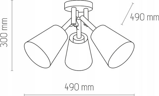 TK Lighting Πλαφονιέρα Οροφής