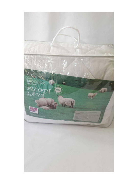 Pucioasa Husă de pătură Dublu 200x215cm Alb 400 g/mp²Gsm