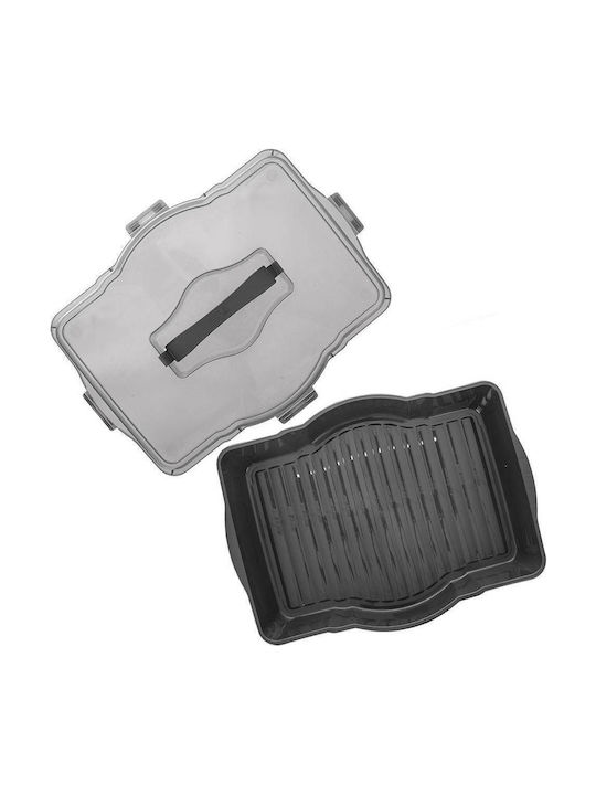 Orion Cutie pentru Mâncare Plastic Gri Potrivit pentru Cuptor cu Microunde 45x35cm 1buc