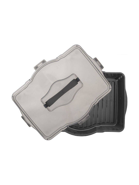 Orion Cutie pentru Mâncare Plastic Gri Potrivit pentru Cuptor cu Microunde 45x35cm 1buc