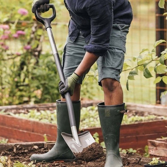 Ergonomic Straight Shovel 1067512 Grey Fiskars