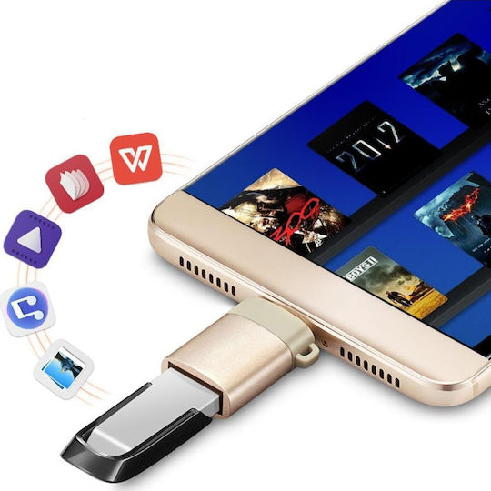 Mozos USB-C Male to USB-C Female Converter 1 Piece ASM-4