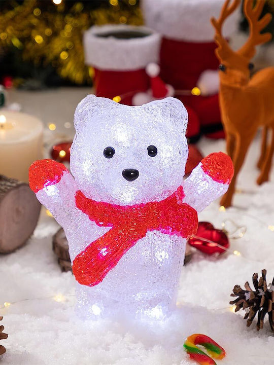 Bakaji Bakaji Polar Bear Acrylic Christmas Figure LED Lighting for Outdoor Indoor Use