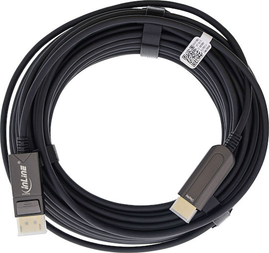InLine Μετατροπέας DisplayPort / HDMI male σε DisplayPort / HDMI female 1τμχ 17180D