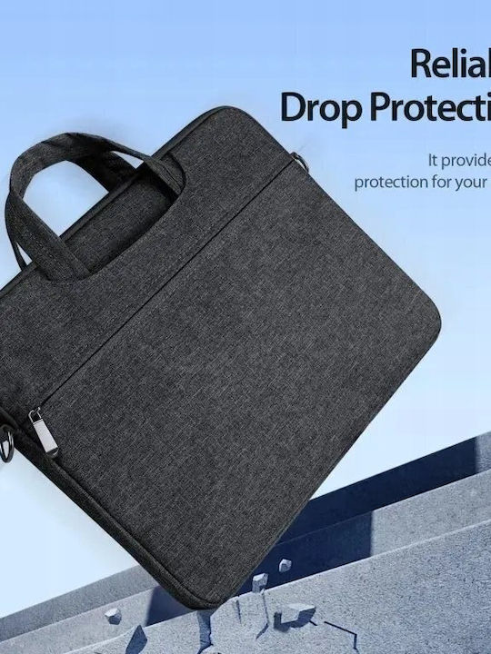 Dux Ducis Lbjb Tasche Schulter / Handheld für Laptop 15.4" in Schwarz Farbe