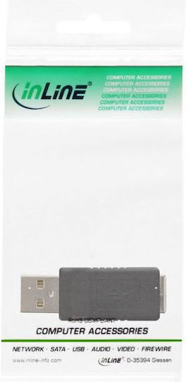 InLine Μετατροπέας USB-A male σε USB-B female 1τμχ 33443