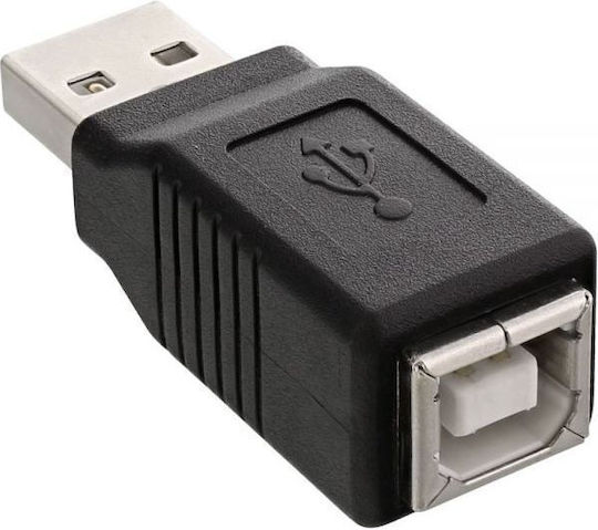 InLine Μετατροπέας USB-A male σε USB-B female 1τμχ 33443