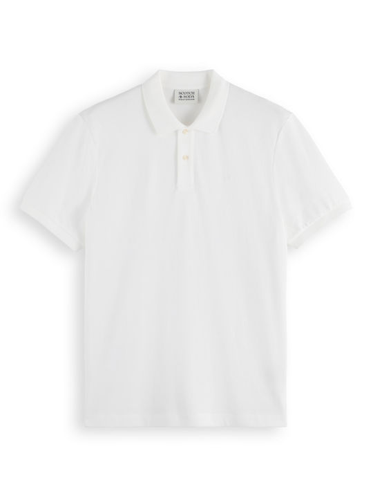 Core Polo Herrenbluse Kurzarm Weiß