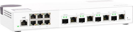QNap QSW-M2106-4C Managed L2 Switch with 10 Gigabit (1Gbps) Ethernet Ports and 4 SFP Ports