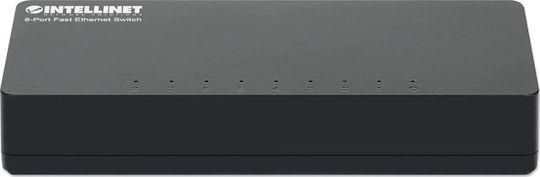 Intellinet IES-08FP Unmanaged L2 Switch με 8 Θύρες Gigabit (1Gbps) Ethernet