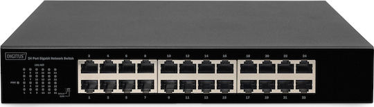 Digitus DN-80113-1 Unverwalteter L2 Schalter mit 24 Gigabit (1Gbps) Ethernet-Ports