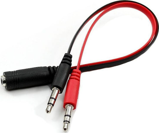 Minijack 3.5mm X2 Mini Jack 3.5mm 0.2mm Black Red ASM-2