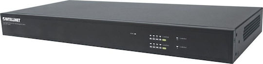 Intellinet 8-Port Gigabit Ethernet PoE+ Web-Managed Управление на L2 Switch с 8 Портове Гигабитови (1Gbps) Ethernet и 2 SFP Портове