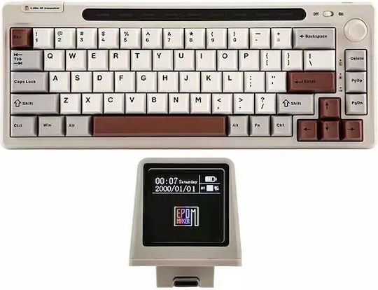 Epomaker RT65 Ασύρματο Gaming Μηχανικό Πληκτρολόγιο 65% με RGB φωτισμό (Αγγλικό US) Γκρι