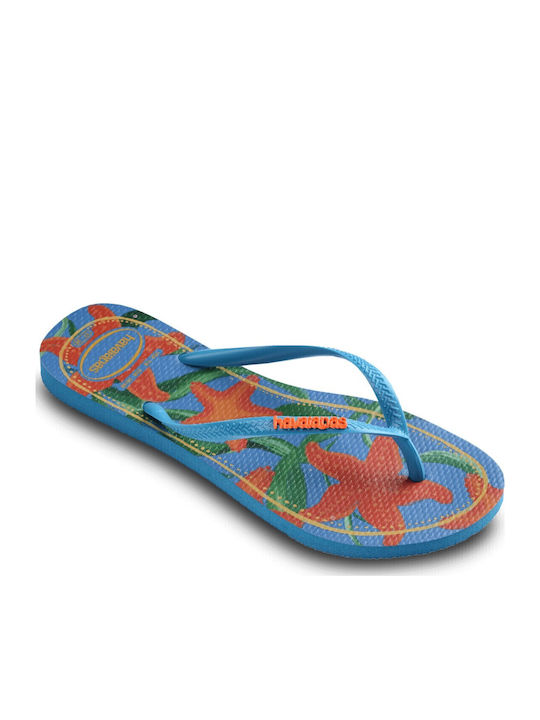 Slim Tropical Damen Zehentrenner in Hellblau Farbe