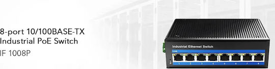 Cudy IF1008P Неуправляем L2 PoE+ Switch с 8 Портове Гигабитови (1Gbps) Ethernet