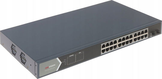 Hikvision DS-3E1526P-SI Managed L2 Switch with 24 Gigabit (1Gbps) Ethernet Ports and 2 SFP Ports
