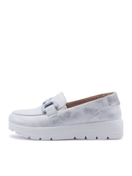 Women's Loafers in Beige Color