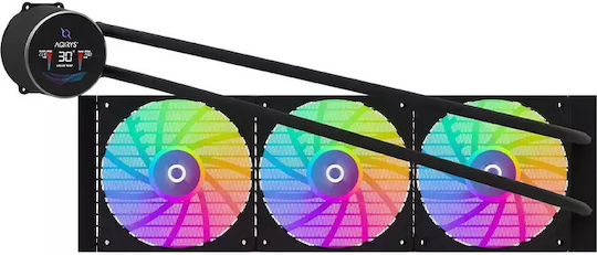 Aqirys Hydra 360 AIO Υδρόψυξη AIO CPU με 3 Ανεμιστήρες 120mm και ARGB Φωτισμό
