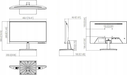 Dahua Monitor Συστημάτων CCTV LM22-L200N