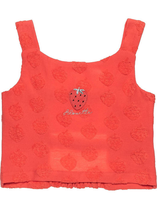 Kinder-Set mit Shorts Sommer 2Stück Orange Stickerei
