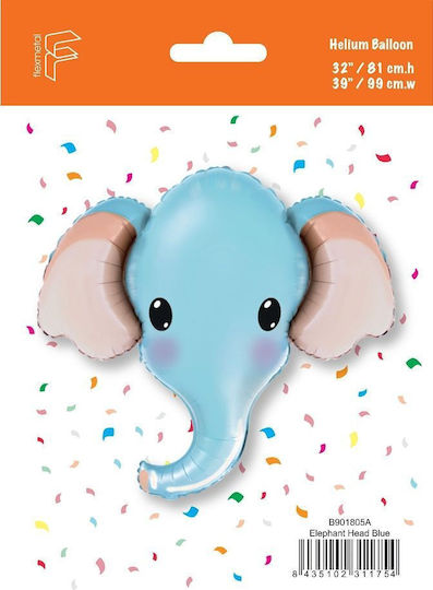 Μπαλόνι Baby Shower Ελεφαντάκι Foil Jumbo Μπλε 60εκ.