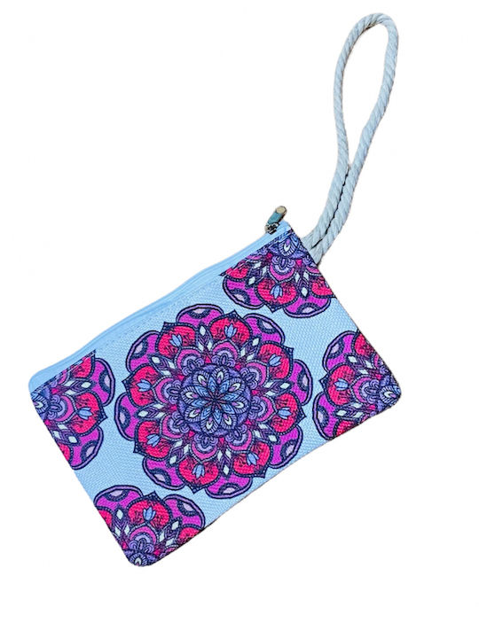 Geantă De Plajă Din Material Textil Cu Portofel Multicolor