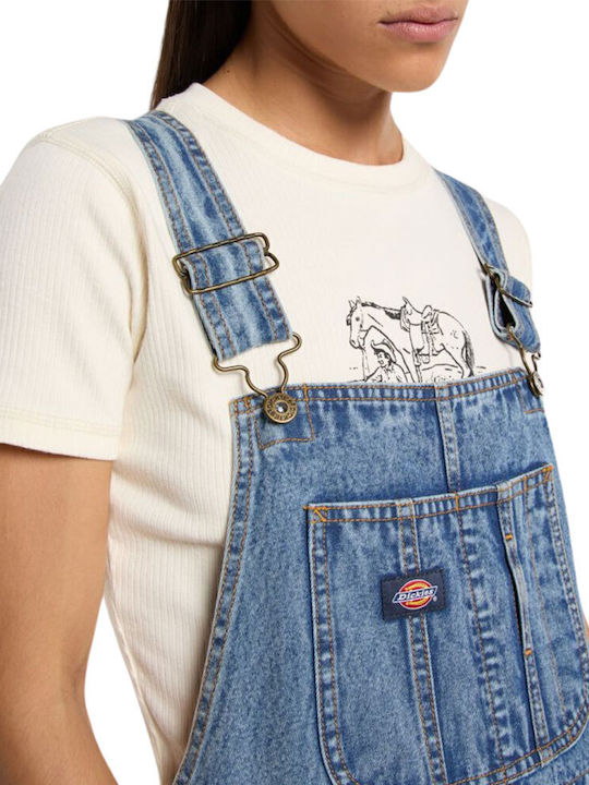 Women's Jumpsuit Denim Rinsed Blue
