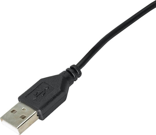 Akyga USB 2.0 Cable USB-A male - DC Μαύρο 0.8m (AK-DC-03)