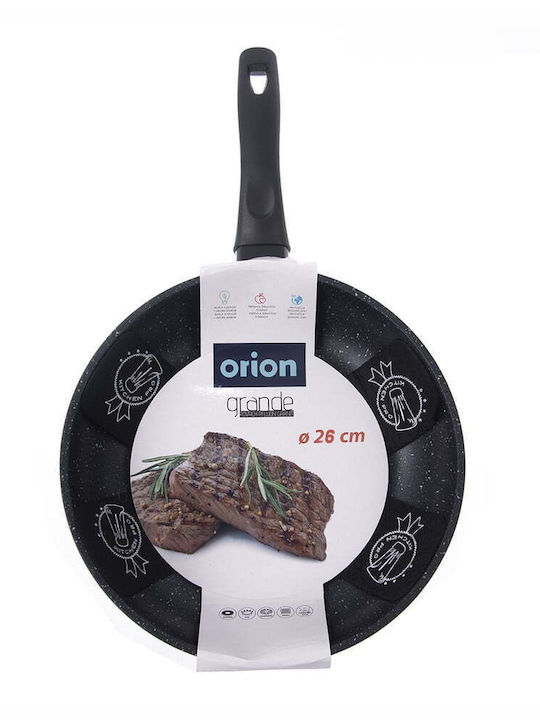 Orion Τηγάνι από Αλουμίνιο Με Καπάκι με Αντικολλητική Επίστρωση 26cm