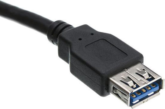 Logo Collection USB 2.0 Cable USB-A male - USB-A female Μαύρο 1.8m