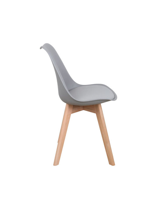 Gaston Dining Room Polypropylene Chair Light Gray 58x47x85cm
