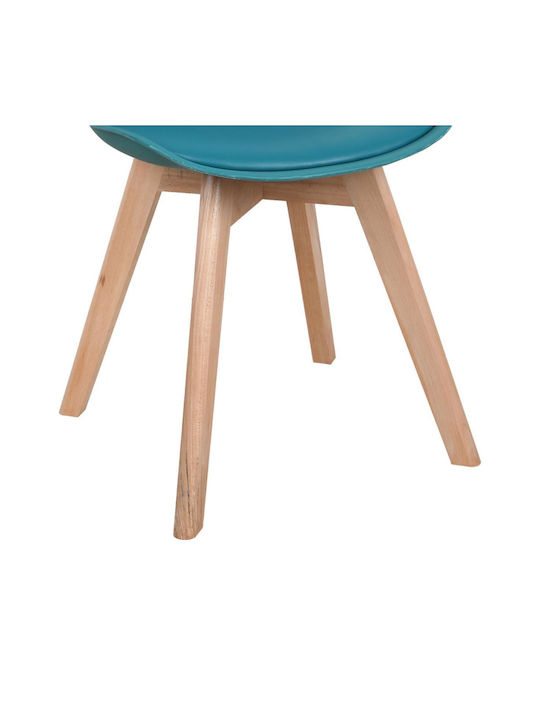 Gaston Dining Room Polypropylene Chair Blue 58x47x85cm