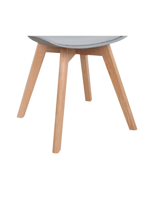 Gaston Dining Room Polypropylene Chair Light Gray 58x47x85cm