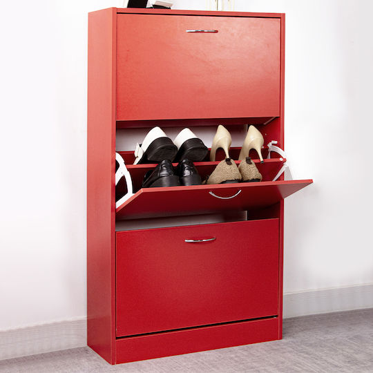 Holz Schuhschrank 63x24x115cm