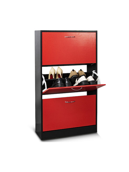Holz Schuhschrank 63x24x115cm