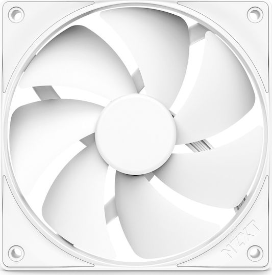 NZXT F120P Case Fan (2000rpm / 73.47cfm) Χωρίς Led Φωτισμό και Σύνδεση 4-Pin PWM Λευκό