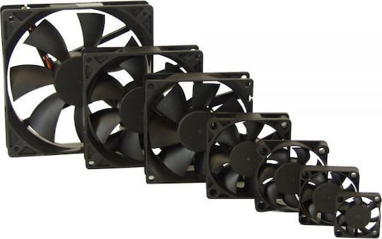 Titan TFD-8025M12B Case Fan (2500rpm / 55.00cfm) Χωρίς Led Φωτισμό και Σύνδεση 3-Pin