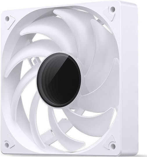 Jonsbo SL-120W Case Fans 120mm (1500rpm) with RGB Lighting and 4-Pin PWM Connection White